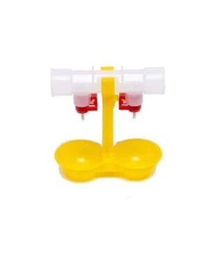 Поилка нипельная для птицы C21 с двойной чашей