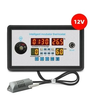 Регулятор температуры и влажности W9002 с выносным датчиком для инкубатора 12 В