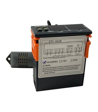 Термостат цифровий STC-3028 регулятор температури та вологості, 220 В