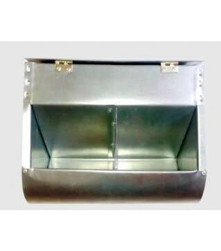 Бункерная кормушка для кроликов и т.д. грызунов на 3,5 литра + с перегородкой + с крышкой