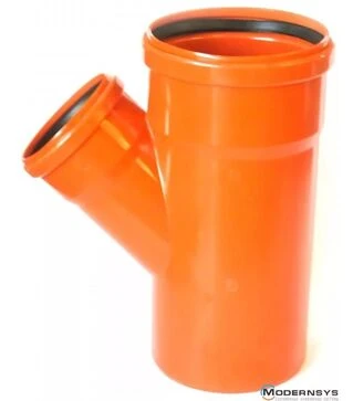 Трійник каналізаційний 45° ПВХ, діаметр 250х250 мм