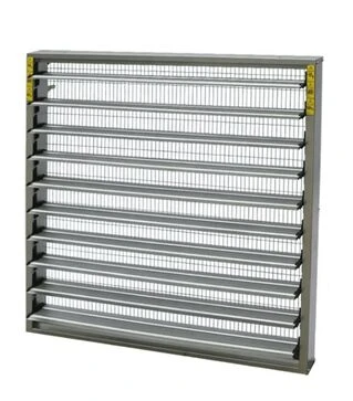 Вентиляційні жалюзі з сервоприводом 1380х1380х185 мм