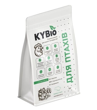 KYBio Бактерии для подстилки для птиц, 1 кг