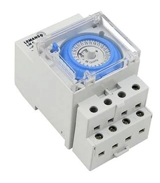 Таймер механический на DIN-рейке Lemanso 16A-1NO+1NC LM6353