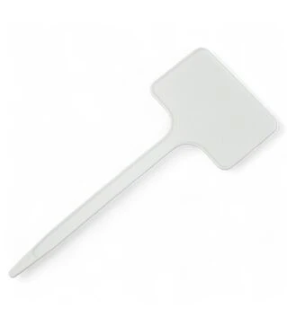 Табличка для растений Agrario №1 белая, 7x4 см, ножка 15 см, 10 шт