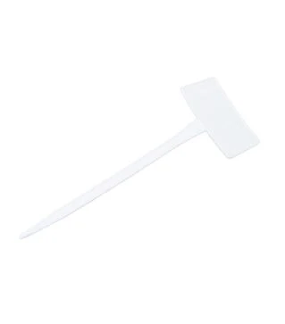 Табличка для растений М-200 белая, 8,5х5,5 см, ножка 20 см