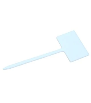 Табличка для рослин АММА №3 біла, 5x3 см, ніжка 10 см