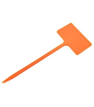 Табличка для растений АММА №3 оранжевая, 5x3 см, ножка 10 см