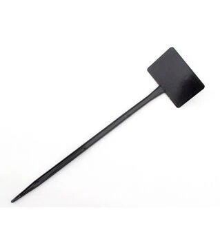 Табличка для рослин М-300 чорна, 8,5х5,5 см, ніжка 30 см