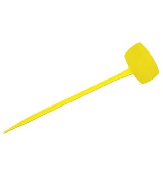 Табличка для рослин АММА №5 жовта, 9,5x6 см, ніжка 35 см