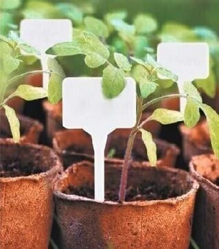 Садовые таблички 15 см, желтые, 10 шт (304011)