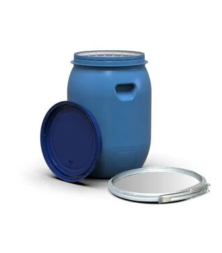 Бочка пластиковая Litolan 55 л, с металлическим хомутом (29657)