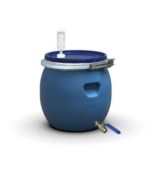 Бочка для бродіння Litolan 35 л, з гідрозатвором та краном з нержавіючої сталі (29664М)