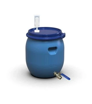Бочка для бродіння Litolan 45 л, з U-подібним клапаном та краном 1/2" з нержавіючої сталі (29644)