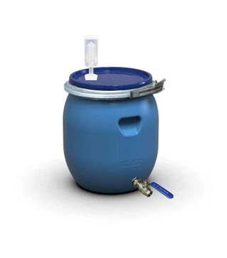 Бочка для бродіння Litolan 45 л, з U-подібним клапаном та краном 1/2" з нержавіючої сталі (296484)