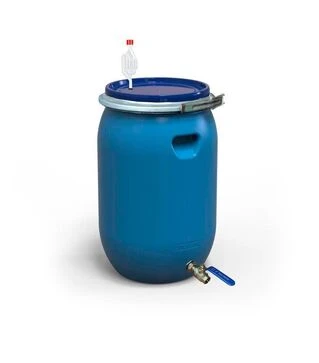 Бочка для бродіння Litolan 65 л, згідрозатвором та краном 1/2" з нержавіючої сталі (29633М)