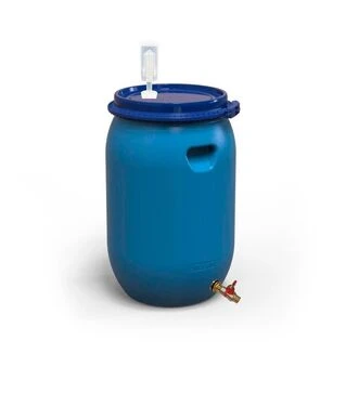 Бочка для бродіння Litolan 65 л, з U-подібним клапаном та латунним краном 1/2" (29636)