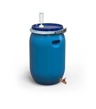 Бочка для бродіння Litolan 65 л, з гідрозатвором та латунним краном 1/2" (29636М)