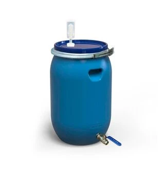 Бочка для бродіння Litolan 65 л, згідрозатвором та краном 1/2" з нержавіючої сталі (29634М)
