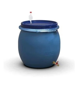 Бочка для бродіння Litolan 80 л, з гідрозатвором та латунним краном 1/2" (29685М)