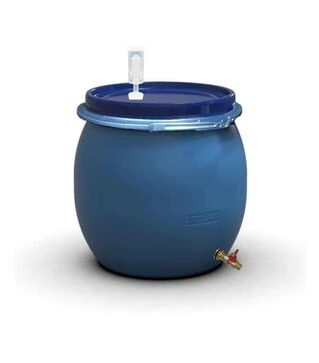 Бочка для бродіння Litolan 80 л, з гідрозатвором та латунним краном 1/2" (29686М)