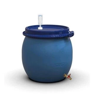 Бочка для брожения Litolan 80 л, с U-образным клапаном и латунным краном 1/2" (29686)