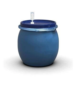 Бочка для бродіння герметична Litolan 80 л, з гідрозатвором та металевим хомутом (29682М)