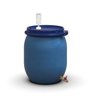 Бочка для бродіння Litolan 100 л, з U-подібним клапаном та латунним краном 1/2" (27586)