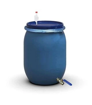Бочка для бродіння Litolan 130 л, з гідрозатвором та краном 1/2" з нержавіючої сталі (27643М)