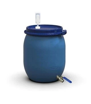 Бочка для бродіння Litolan 130 л, з U-подібним клапаном та краном 1/2" з нержавіючої сталі (27644)