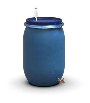 Бочка для бродіння Litolan 150 л, з гідрозатвором та латунним краном 1/2" (276111М)