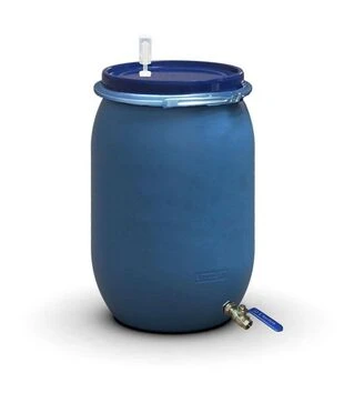 Бочка для бродіння Litolan 150 л, з гідрозатвором та краном 1/2" з нержавіючої сталі (276122М)