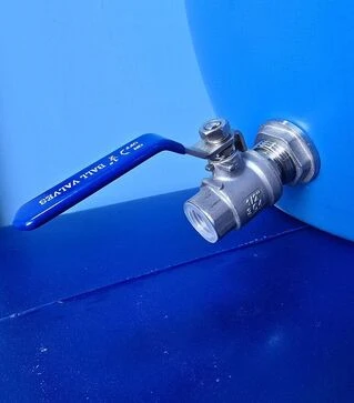 Бочка для бродіння Litolan 150 л, з гідрозатвором та краном 1/2" з нержавіючої сталі (276122М)