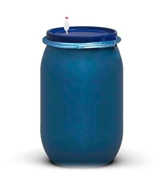 Бочка для бродіння герметична Litolan 210 л, з металевим хомутом та гідрозатвором (276211М)