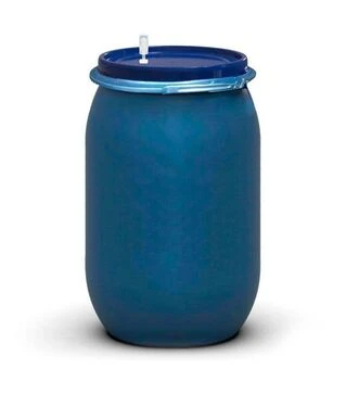 Бочка для бродіння герметична Litolan 210 л, з металевим хомутом та гідрозатвором (276212М)