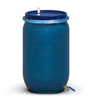 Бочка для бродіння Litolan 230 л, з гідрозатвором та краном 1/2" з нержавіючої сталі (2703122М)