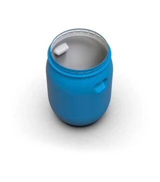 Бочка для бродіння Litolan 55 л, з металевим хомутом та S-подібним клапаном (29651М)