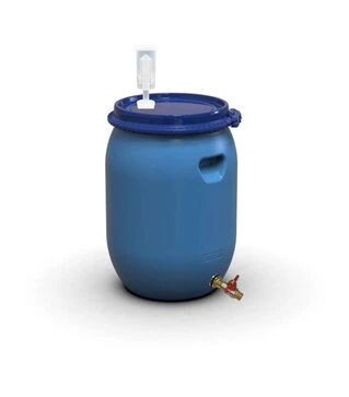 Бочка для бродіння Litolan 55 л, з U-подібним клапаном та латунним краном 1/2" (29656)