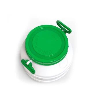 Бидон пищевой Европласт 35 л, с зеленой крышкой (17345)