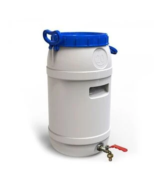Бідон харчовий Європласт 20 л, з ручками і латунним краном (29725)