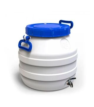 Бидон пищевой Европласт 35 л, с нержавеющим краном (173462)