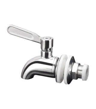 Бідон харчовий Європласт 65 л, з нержавіючим краном, зелена кришка (172581)