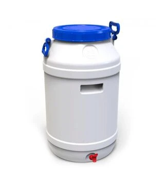 Бідон харчовий Європласт 65 л, з пластиковим краном (172593)