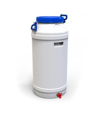 Бідон харчовий Європласт 75 л, з пластиковим краном (171953)