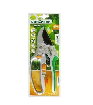 Секатор GRUNTEK Kakadu с наковальней и храповым механизмом, 24 мм (295205202)