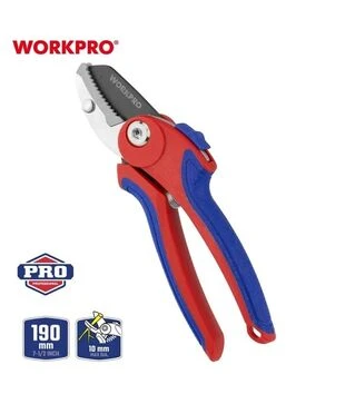 Секатор WORKPRO з ковадлом, 180 мм (WP332003)