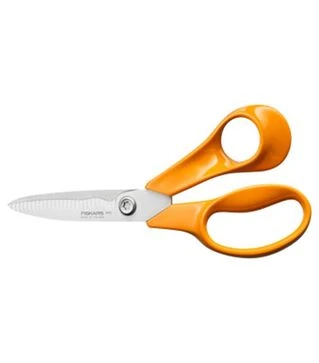 Ножницы универсальные Fiskars, 18 см, с зазубренным лезвием (1075052)