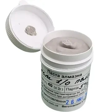 Алмазна паста для скла АСМ 1/0 ПВМХ (5%) 15000 Grit, 40 г