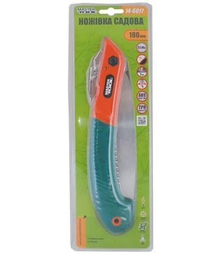 Ножовка складная MASTERTOOL 360 мм, лезвие 180 мм, с 3-D заточкой (14-6017)