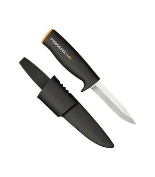 Нож универсальный Fiskars K40, с чехлом (1001622)